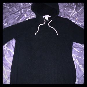 Knit hoodie